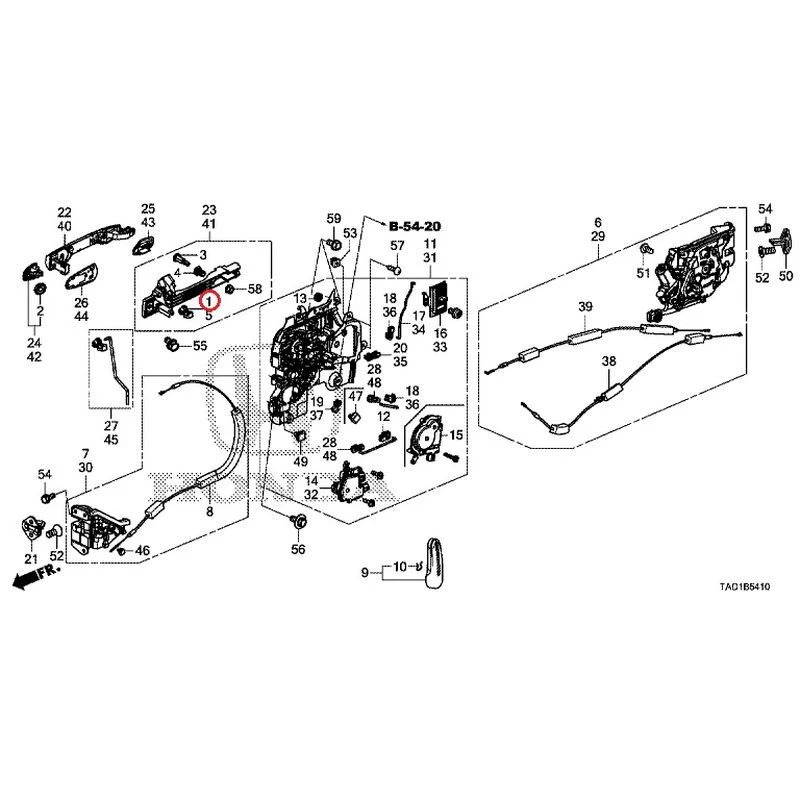 [NEW] JDM HONDA STEP WGN SPADA RP5 2020 Sliding Door Lock/Outer Handle GENUINE OEM - Image 2