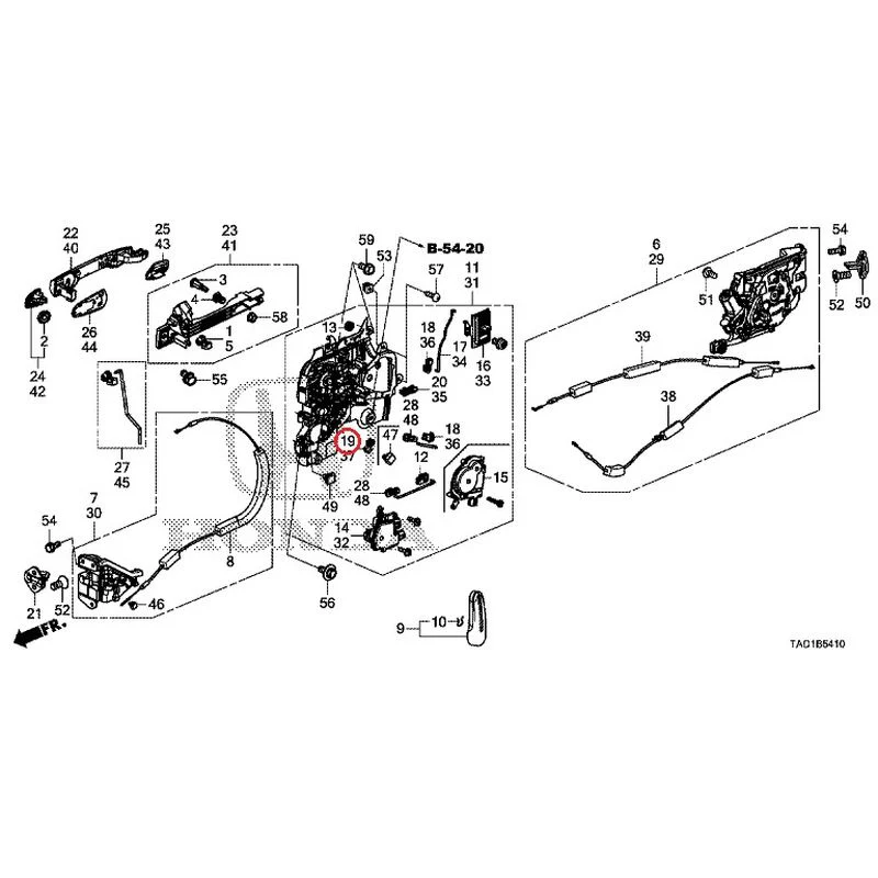 [NEW] JDM HONDA STEP WGN SPADA RP5 2020 Sliding Door Lock/Outer Handle GENUINE OEM - Image 20