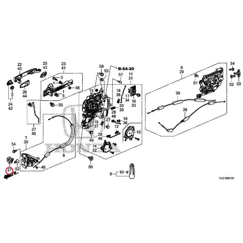 [NEW] JDM HONDA STEP WGN SPADA RP5 2020 Sliding Door Lock/Outer Handle GENUINE OEM - Image 22