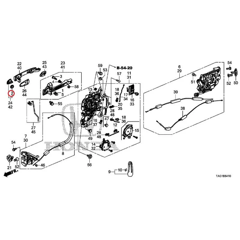 [NEW] JDM HONDA STEP WGN SPADA RP5 2020 Sliding Door Lock/Outer Handle GENUINE OEM - Image 3