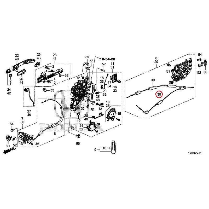 [NEW] JDM HONDA STEP WGN SPADA RP5 2020 Sliding Door Lock/Outer Handle GENUINE OEM - Image 39