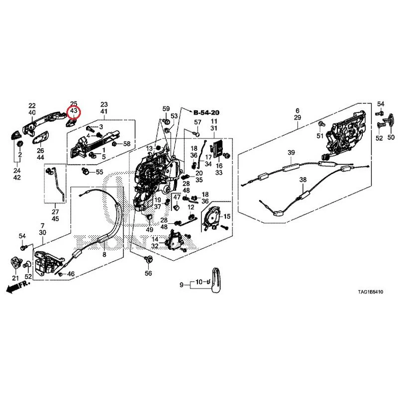 [NEW] JDM HONDA STEP WGN SPADA RP5 2020 Sliding Door Lock/Outer Handle GENUINE OEM - Image 44