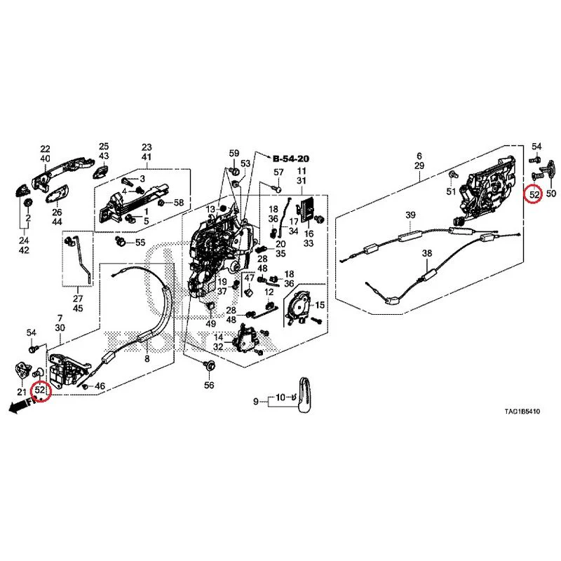 [NEW] JDM HONDA STEP WGN SPADA RP5 2020 Sliding Door Lock/Outer Handle GENUINE OEM - Image 52