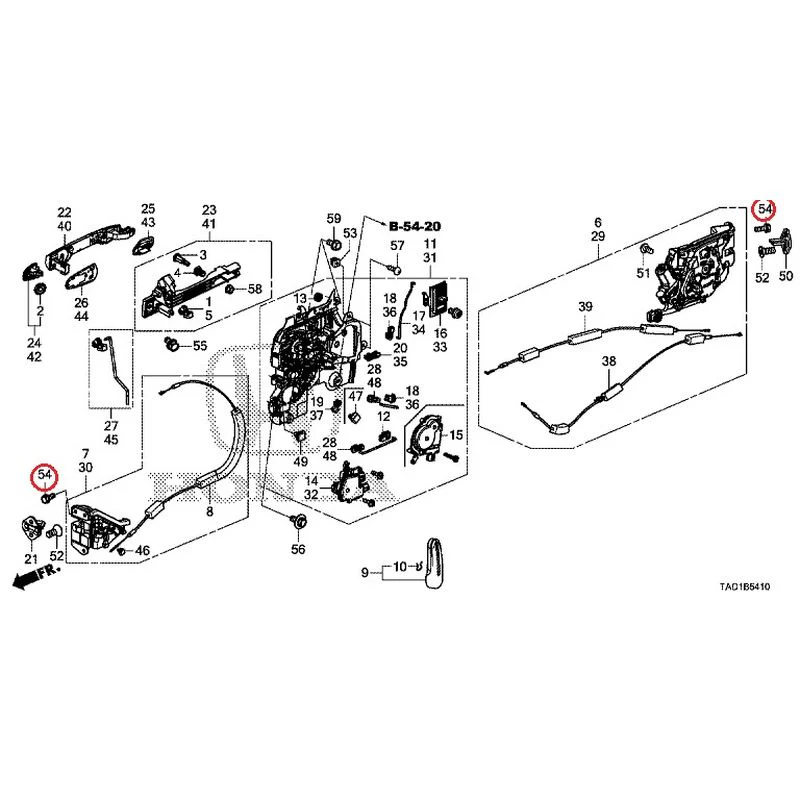 [NEW] JDM HONDA STEP WGN SPADA RP5 2020 Sliding Door Lock/Outer Handle GENUINE OEM - Image 54
