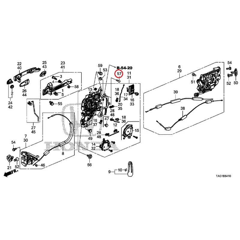[NEW] JDM HONDA STEP WGN SPADA RP5 2020 Sliding Door Lock/Outer Handle GENUINE OEM - Image 57