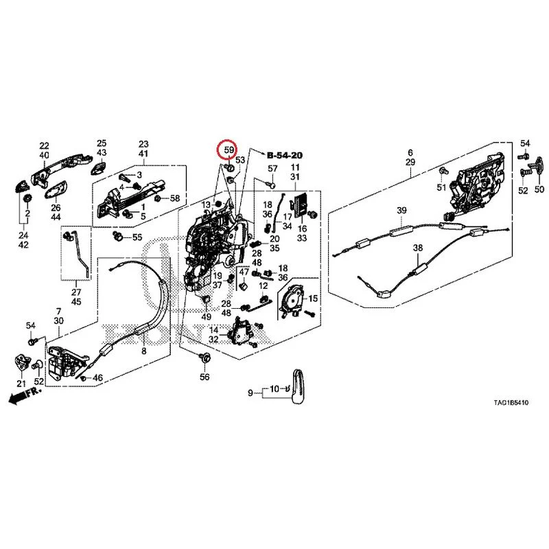 [NEW] JDM HONDA STEP WGN SPADA RP5 2020 Sliding Door Lock/Outer Handle GENUINE OEM - Image 59