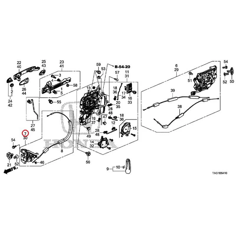 [NEW] JDM HONDA STEP WGN SPADA RP5 2020 Sliding Door Lock/Outer Handle GENUINE OEM - Image 8