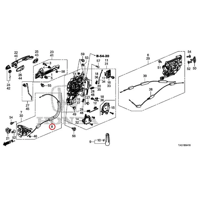 [NEW] JDM HONDA STEP WGN SPADA RP5 2020 Sliding Door Lock/Outer Handle GENUINE OEM - Image 9