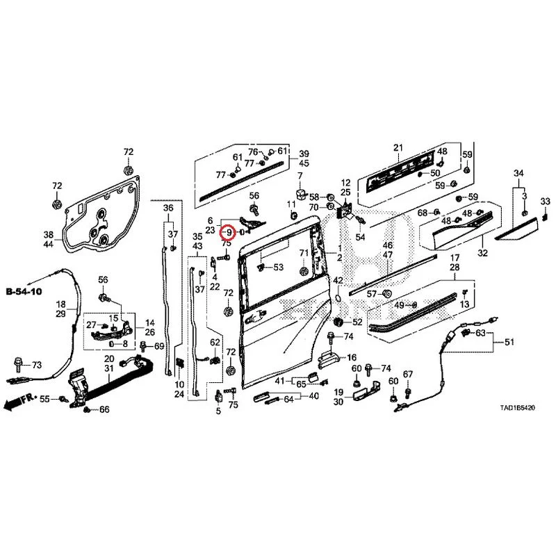 [NEW] JDM HONDA STEP WGN SPADA RP5 2020 Sliding Door Panel GENUINE OEM - Image 10