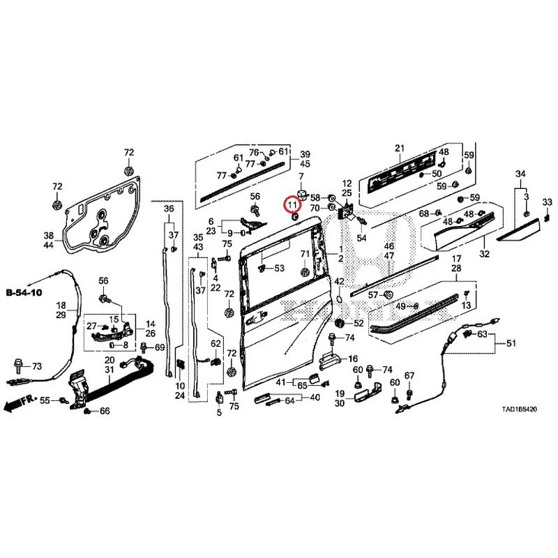 [NEW] JDM HONDA STEP WGN SPADA RP5 2020 Sliding Door Panel GENUINE OEM - Image 12