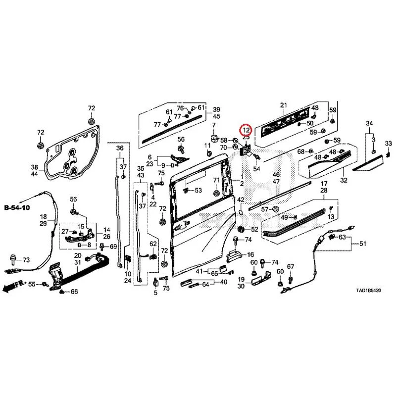 [NEW] JDM HONDA STEP WGN SPADA RP5 2020 Sliding Door Panel GENUINE OEM - Image 13