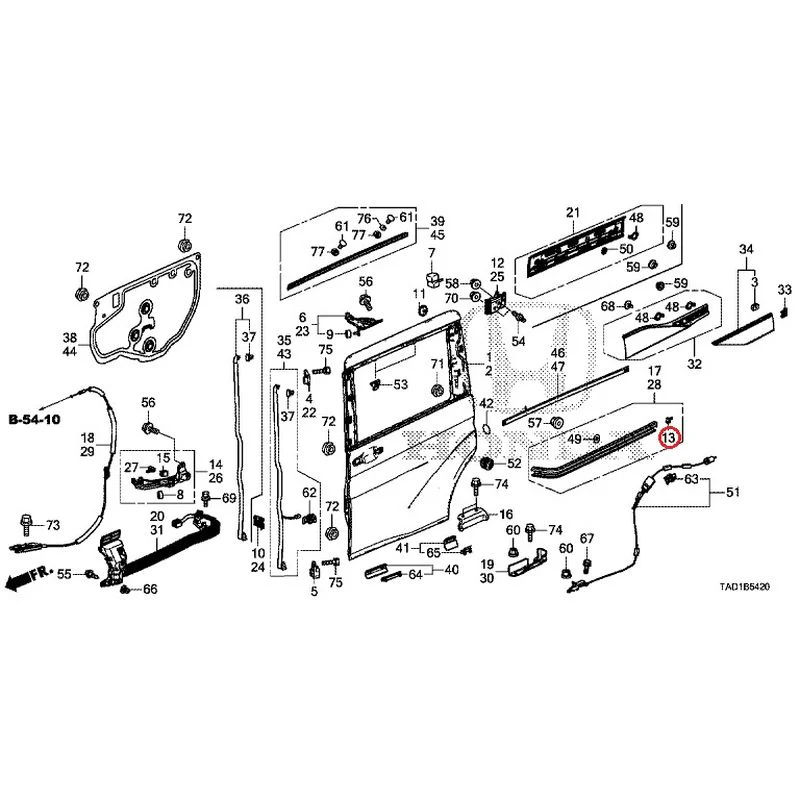 [NEW] JDM HONDA STEP WGN SPADA RP5 2020 Sliding Door Panel GENUINE OEM - Image 14