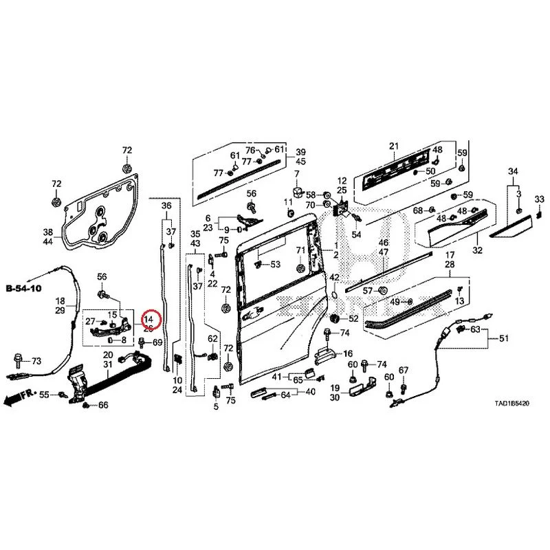 [NEW] JDM HONDA STEP WGN SPADA RP5 2020 Sliding Door Panel GENUINE OEM - Image 15