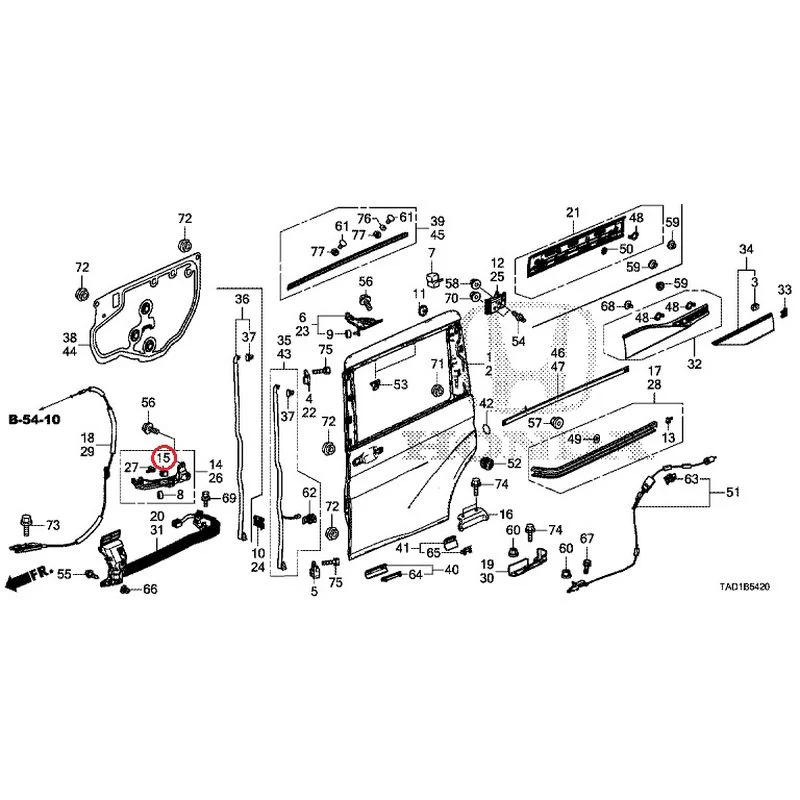 [NEW] JDM HONDA STEP WGN SPADA RP5 2020 Sliding Door Panel GENUINE OEM - Image 16