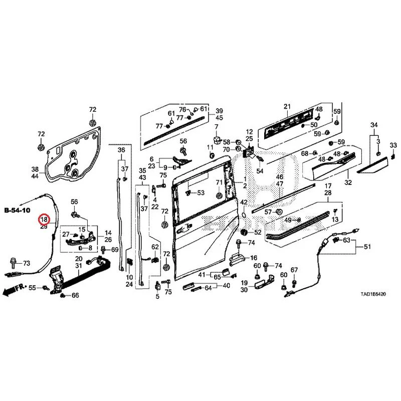 [NEW] JDM HONDA STEP WGN SPADA RP5 2020 Sliding Door Panel GENUINE OEM - Image 19