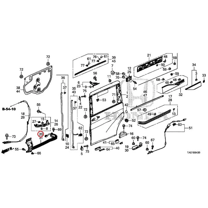 [NEW] JDM HONDA STEP WGN SPADA RP5 2020 Sliding Door Panel GENUINE OEM - Image 21