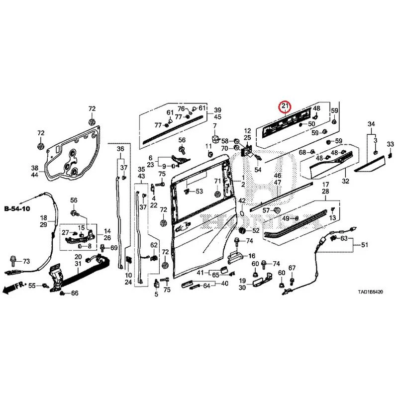 [NEW] JDM HONDA STEP WGN SPADA RP5 2020 Sliding Door Panel GENUINE OEM - Image 22
