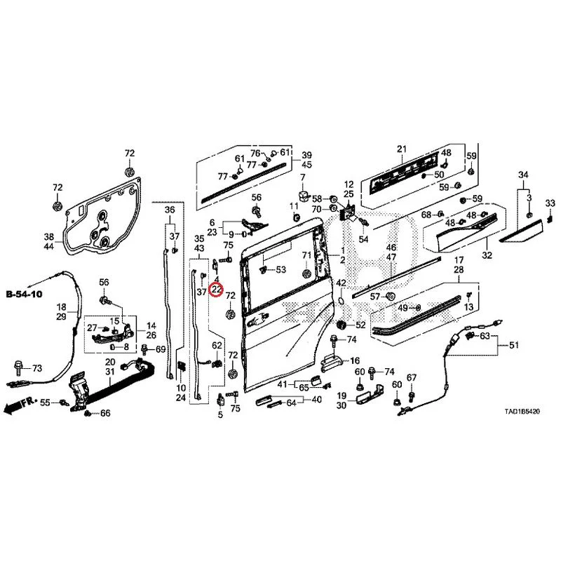 [NEW] JDM HONDA STEP WGN SPADA RP5 2020 Sliding Door Panel GENUINE OEM - Image 23