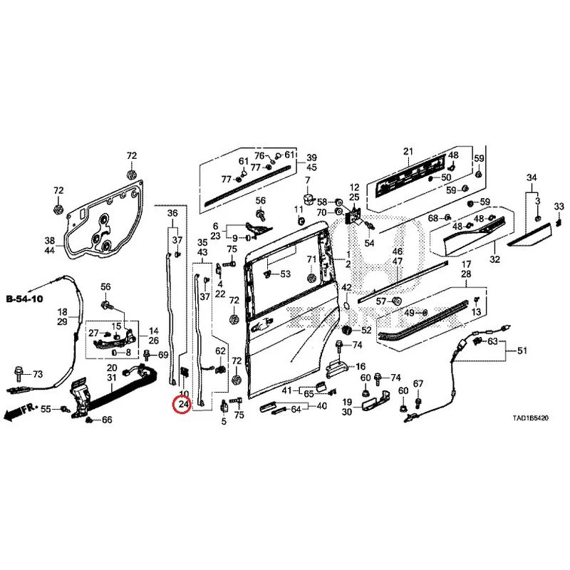 [NEW] JDM HONDA STEP WGN SPADA RP5 2020 Sliding Door Panel GENUINE OEM - Image 25