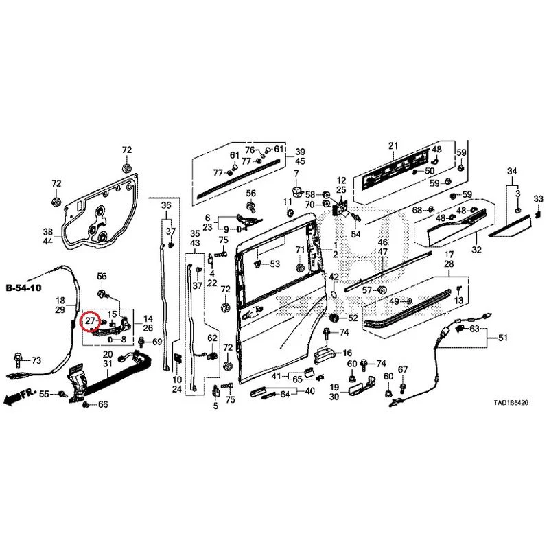 [NEW] JDM HONDA STEP WGN SPADA RP5 2020 Sliding Door Panel GENUINE OEM - Image 28