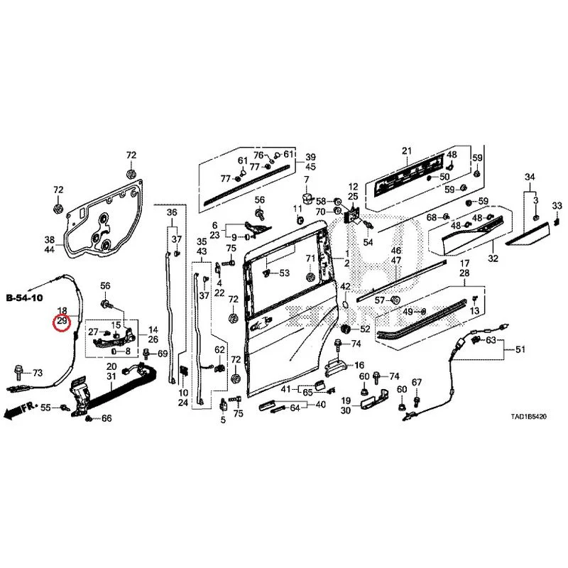 [NEW] JDM HONDA STEP WGN SPADA RP5 2020 Sliding Door Panel GENUINE OEM - Image 30