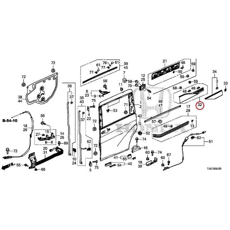 [NEW] JDM HONDA STEP WGN SPADA RP5 2020 Sliding Door Panel GENUINE OEM - Image 33