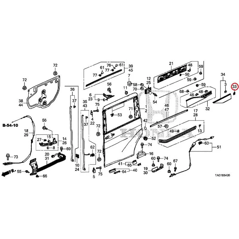 [NEW] JDM HONDA STEP WGN SPADA RP5 2020 Sliding Door Panel GENUINE OEM - Image 34