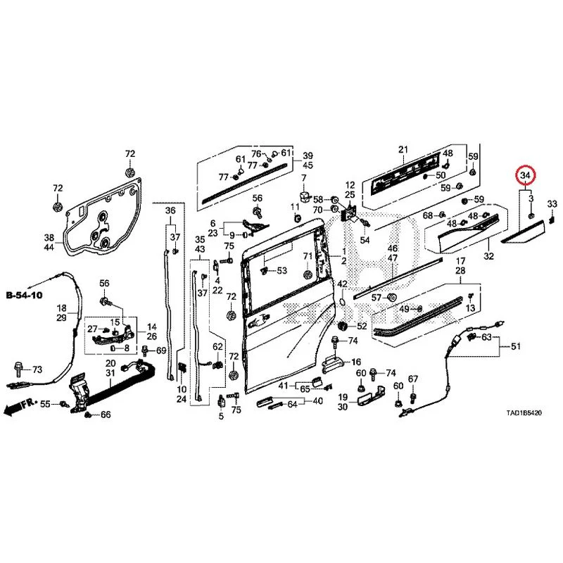 [NEW] JDM HONDA STEP WGN SPADA RP5 2020 Sliding Door Panel GENUINE OEM - Image 35