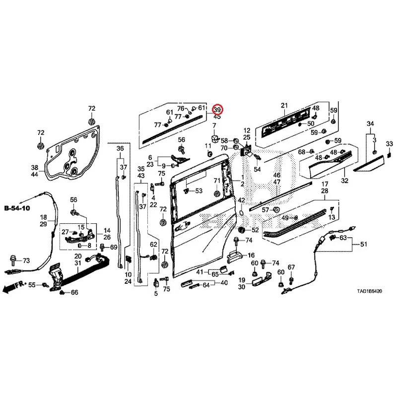 [NEW] JDM HONDA STEP WGN SPADA RP5 2020 Sliding Door Panel GENUINE OEM - Image 39