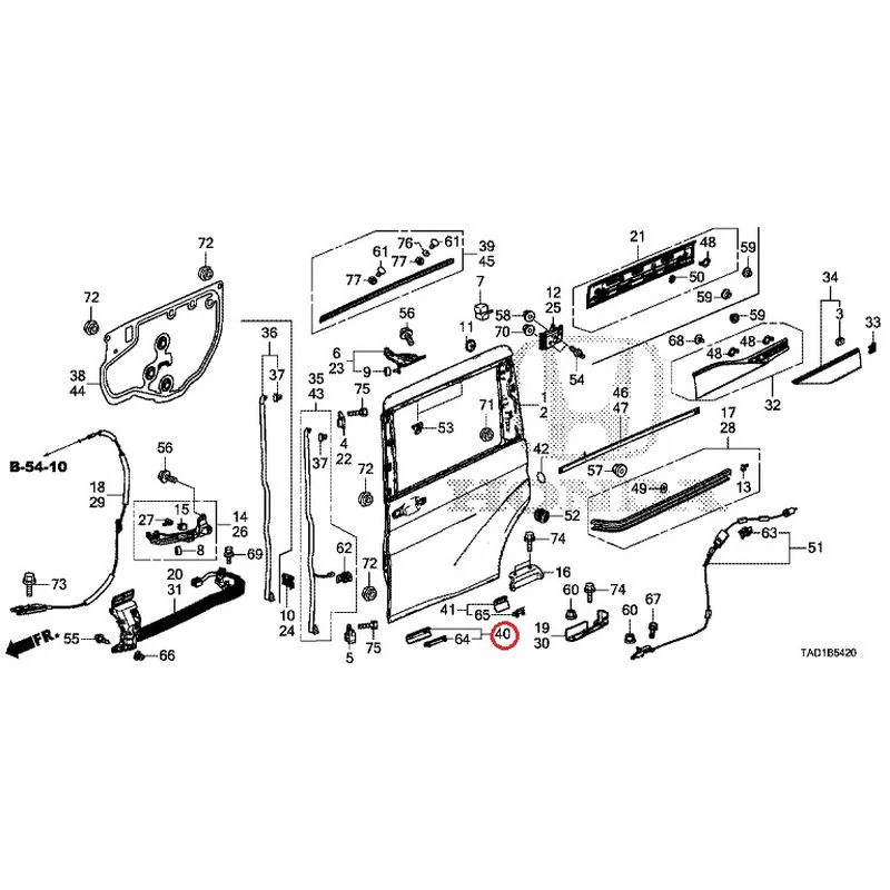 [NEW] JDM HONDA STEP WGN SPADA RP5 2020 Sliding Door Panel GENUINE OEM - Image 40