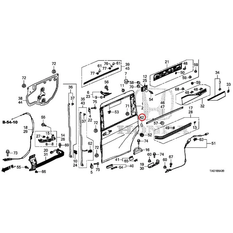 [NEW] JDM HONDA STEP WGN SPADA RP5 2020 Sliding Door Panel GENUINE OEM - Image 42