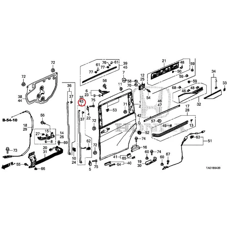 [NEW] JDM HONDA STEP WGN SPADA RP5 2020 Sliding Door Panel GENUINE OEM - Image 43