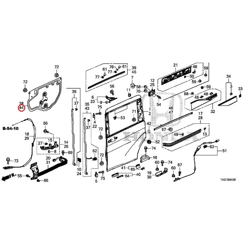 [NEW] JDM HONDA STEP WGN SPADA RP5 2020 Sliding Door Panel GENUINE OEM - Image 44