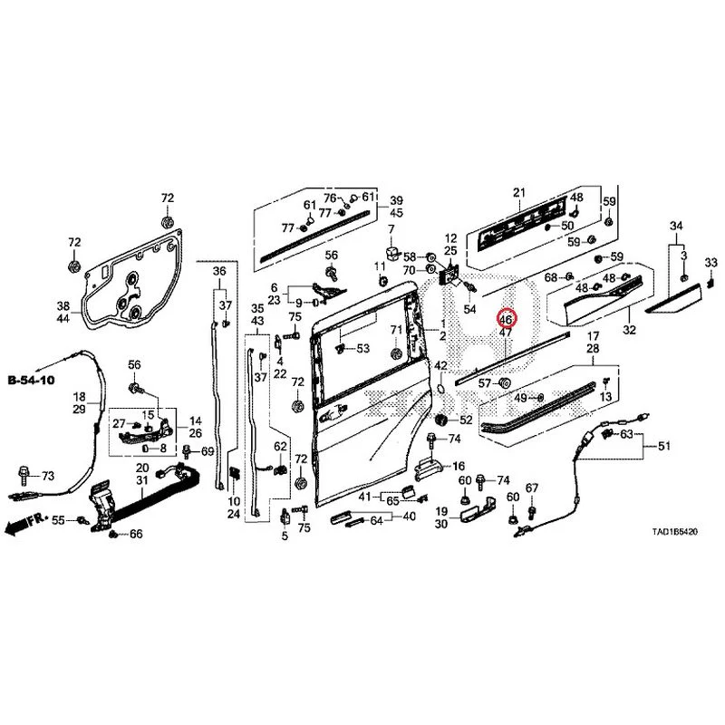 [NEW] JDM HONDA STEP WGN SPADA RP5 2020 Sliding Door Panel GENUINE OEM - Image 46