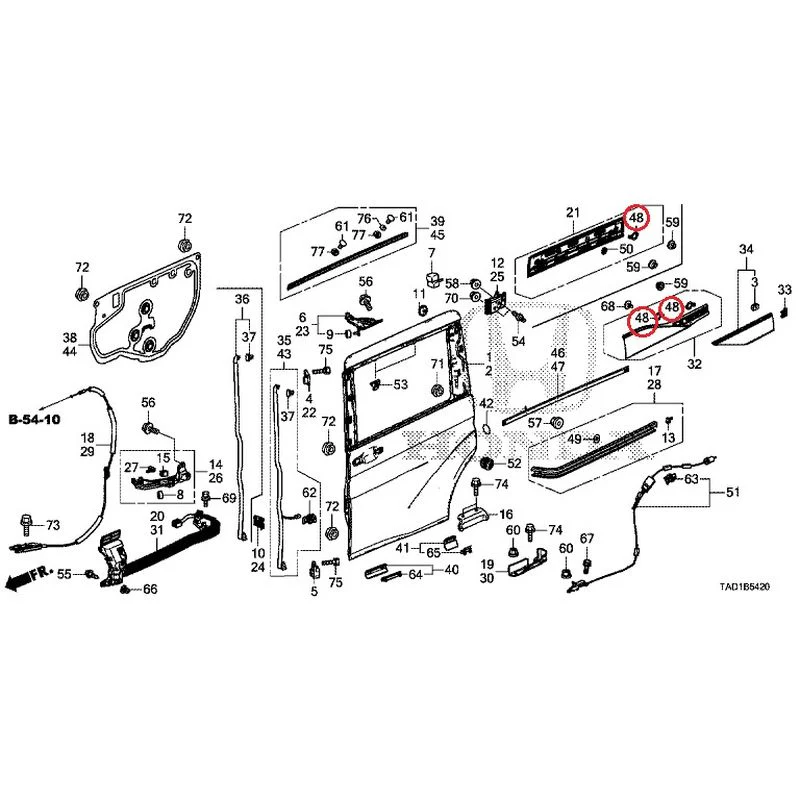 [NEW] JDM HONDA STEP WGN SPADA RP5 2020 Sliding Door Panel GENUINE OEM - Image 48