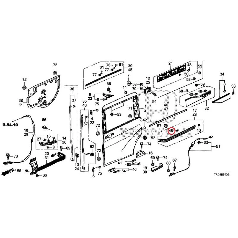 [NEW] JDM HONDA STEP WGN SPADA RP5 2020 Sliding Door Panel GENUINE OEM - Image 49