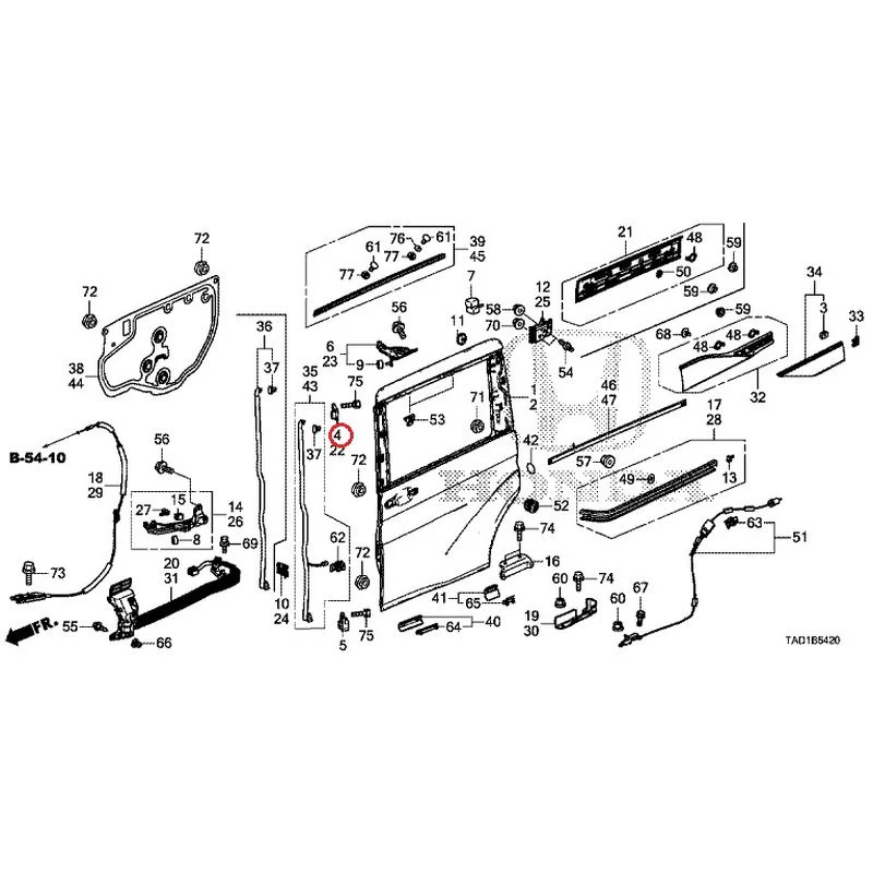 [NEW] JDM HONDA STEP WGN SPADA RP5 2020 Sliding Door Panel GENUINE OEM - Image 5