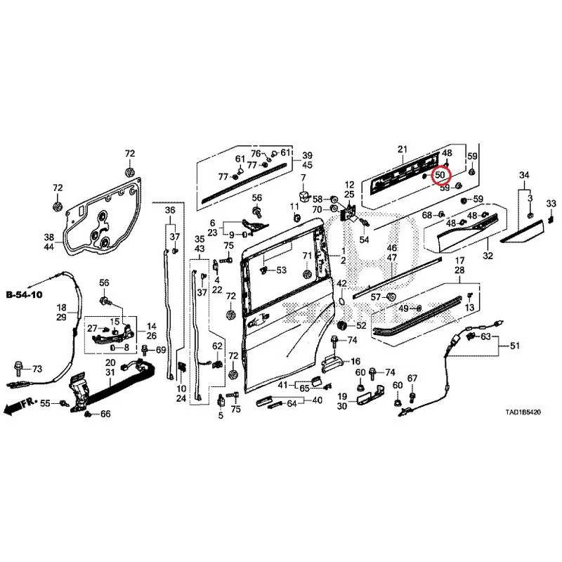 [NEW] JDM HONDA STEP WGN SPADA RP5 2020 Sliding Door Panel GENUINE OEM - Image 50