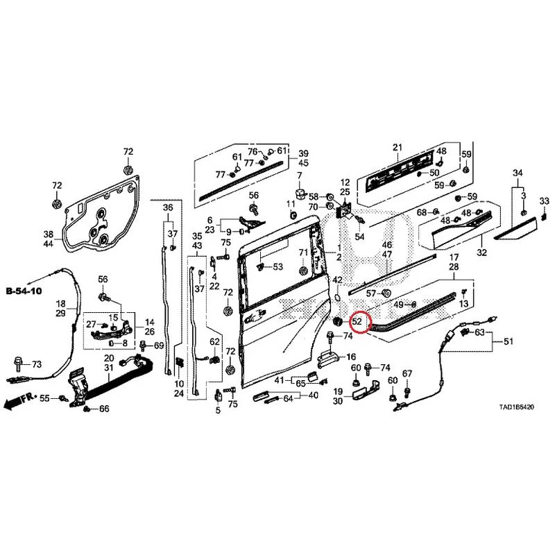 [NEW] JDM HONDA STEP WGN SPADA RP5 2020 Sliding Door Panel GENUINE OEM - Image 52