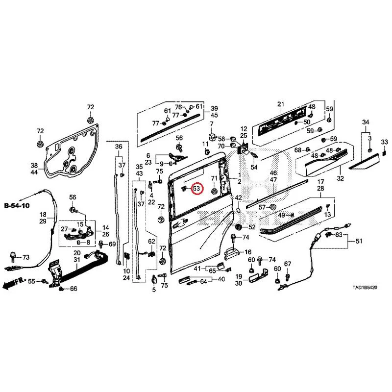 [NEW] JDM HONDA STEP WGN SPADA RP5 2020 Sliding Door Panel GENUINE OEM - Image 53