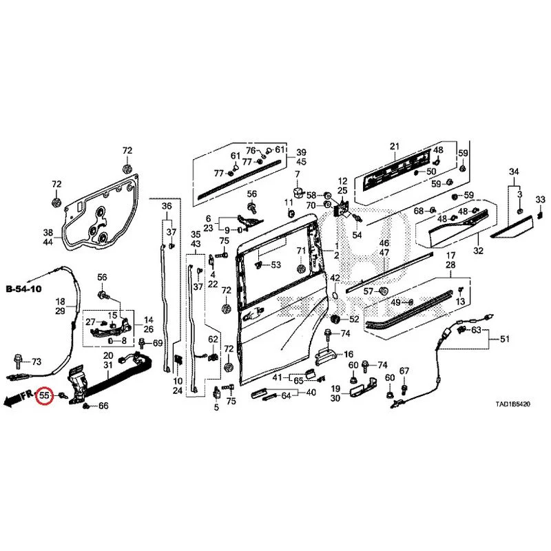 [NEW] JDM HONDA STEP WGN SPADA RP5 2020 Sliding Door Panel GENUINE OEM - Image 55