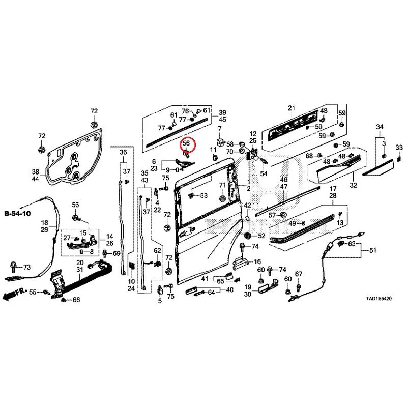 [NEW] JDM HONDA STEP WGN SPADA RP5 2020 Sliding Door Panel GENUINE OEM - Image 56