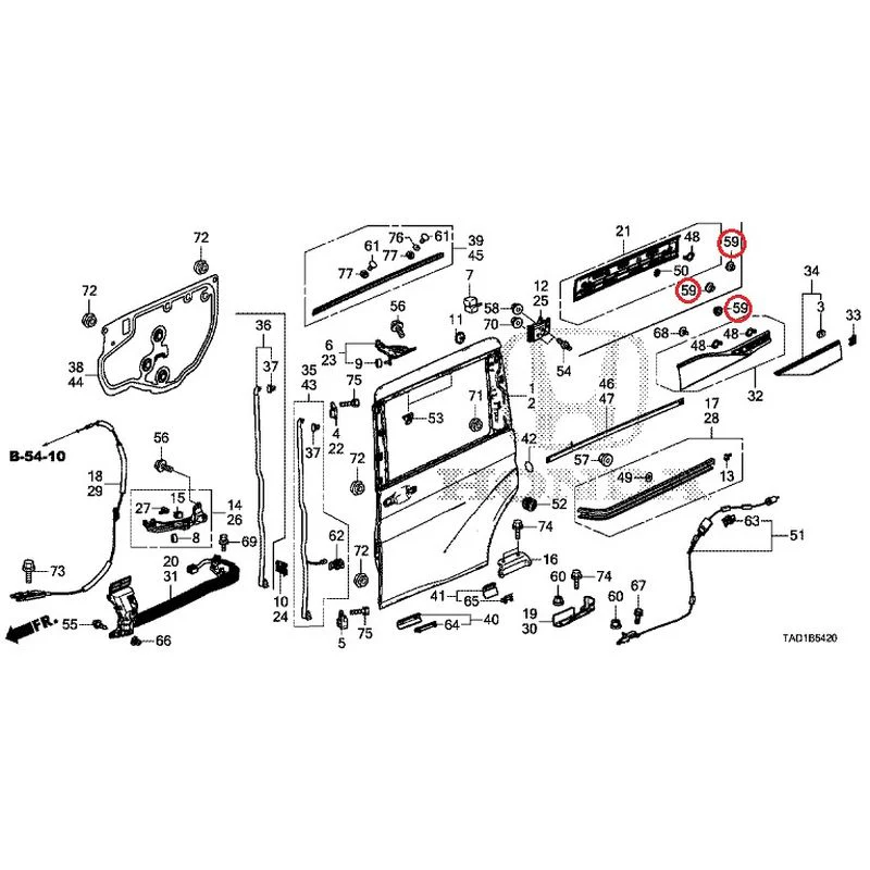 [NEW] JDM HONDA STEP WGN SPADA RP5 2020 Sliding Door Panel GENUINE OEM - Image 59