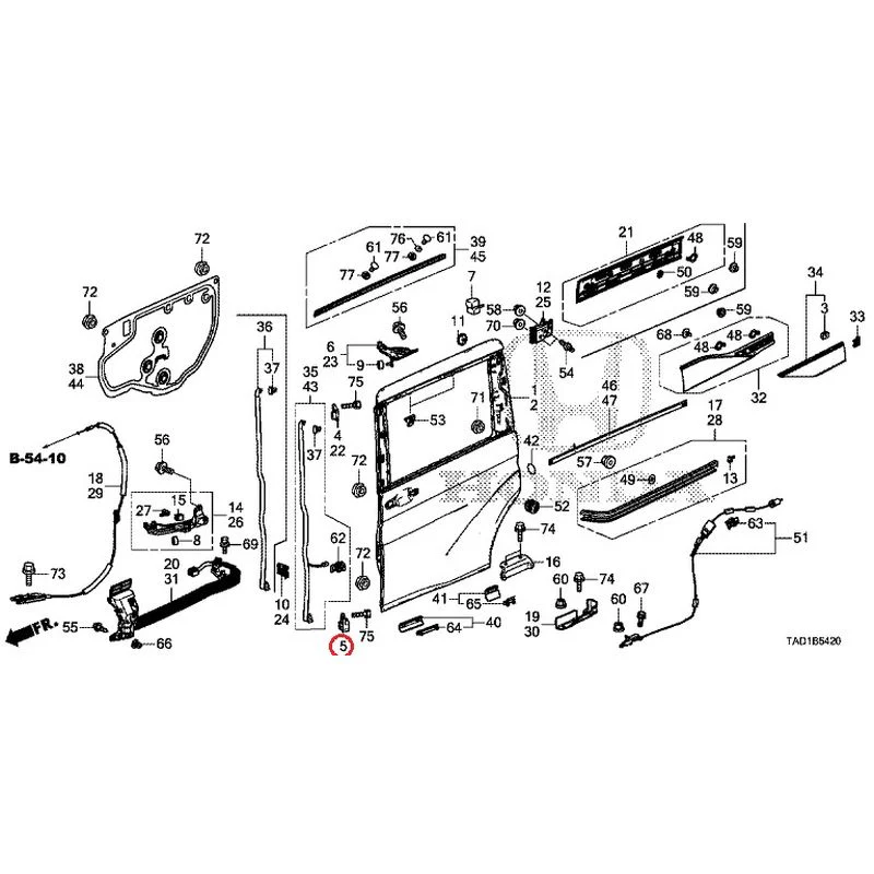 [NEW] JDM HONDA STEP WGN SPADA RP5 2020 Sliding Door Panel GENUINE OEM - Image 6