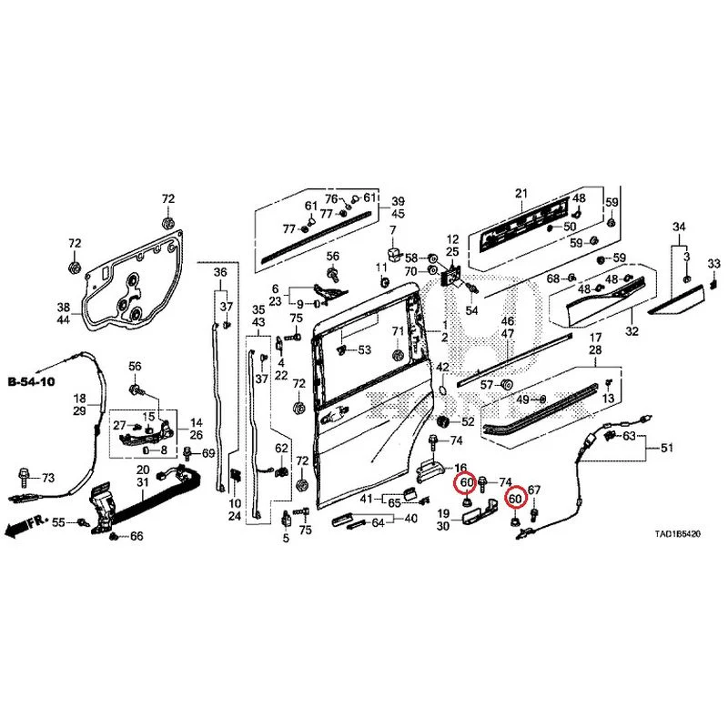 [NEW] JDM HONDA STEP WGN SPADA RP5 2020 Sliding Door Panel GENUINE OEM - Image 60