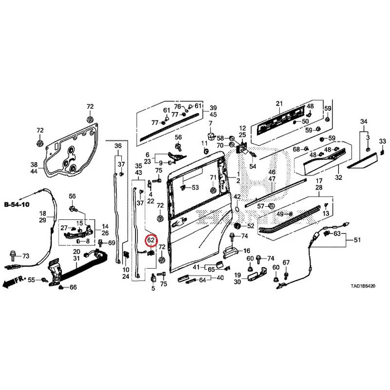 [NEW] JDM HONDA STEP WGN SPADA RP5 2020 Sliding Door Panel GENUINE OEM - Image 62