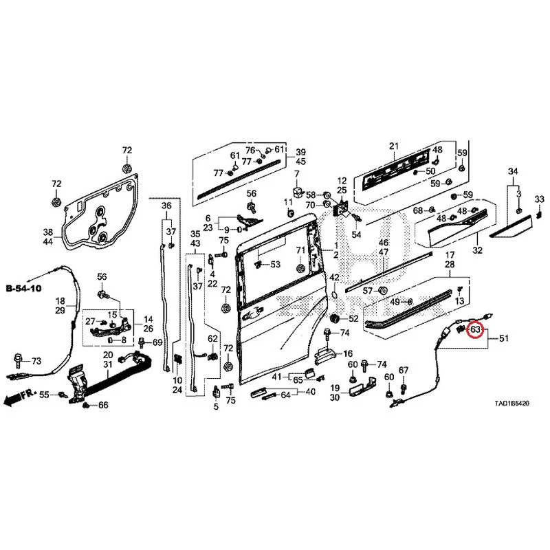 [NEW] JDM HONDA STEP WGN SPADA RP5 2020 Sliding Door Panel GENUINE OEM - Image 63