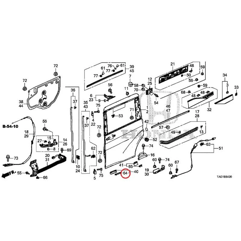[NEW] JDM HONDA STEP WGN SPADA RP5 2020 Sliding Door Panel GENUINE OEM - Image 64