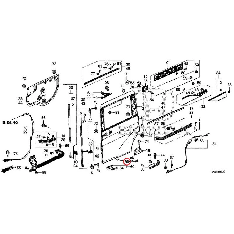 [NEW] JDM HONDA STEP WGN SPADA RP5 2020 Sliding Door Panel GENUINE OEM - Image 65