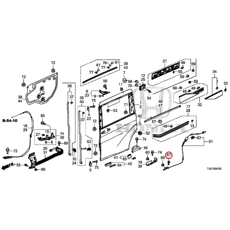 [NEW] JDM HONDA STEP WGN SPADA RP5 2020 Sliding Door Panel GENUINE OEM - Image 67